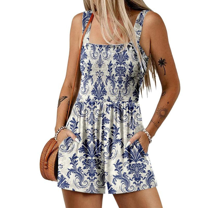 EMILINE™ – Lightweight Summer Sleeveless Pocket Romper