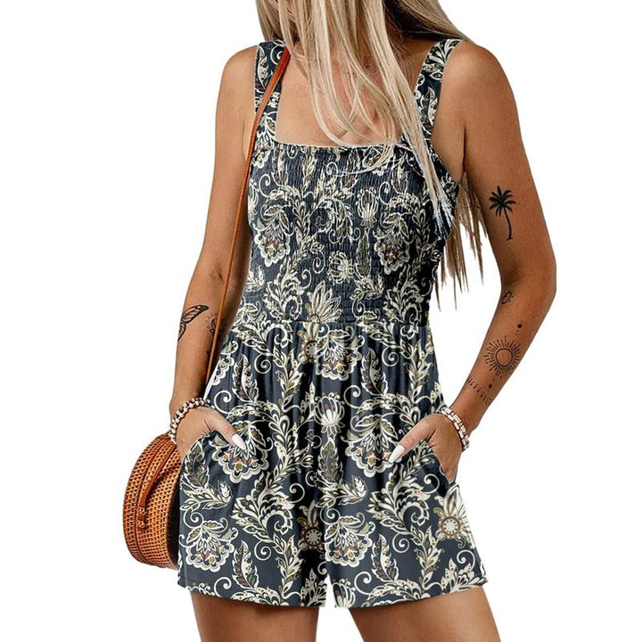 EMILINE™ – Lightweight Summer Sleeveless Pocket Romper