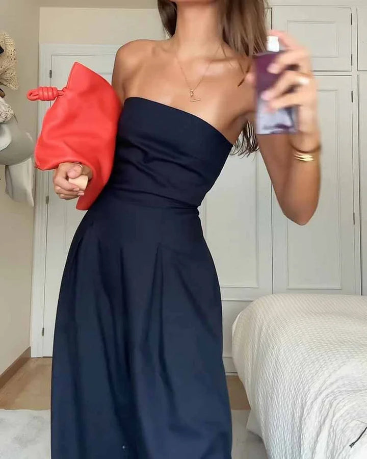 VELORA™ - Luxe Strapless Jumpsuit