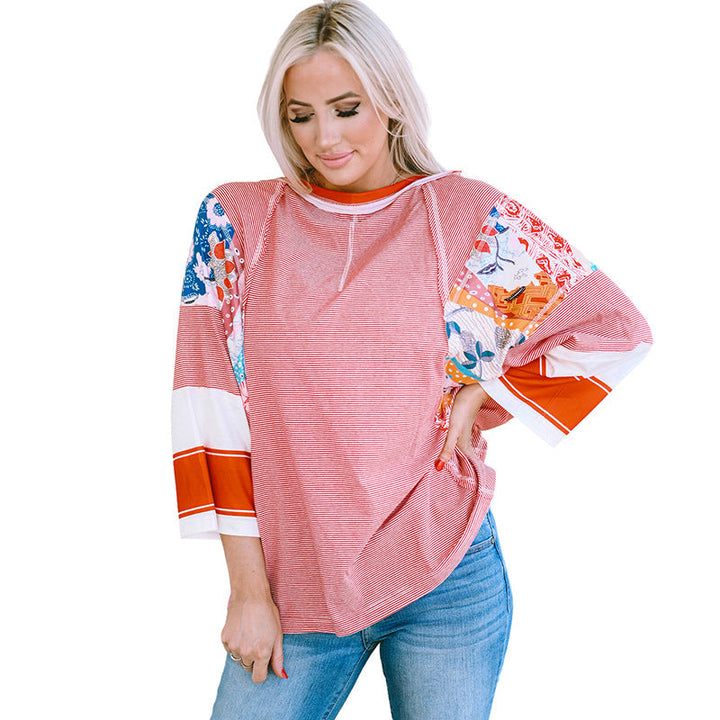 BAILEY™ – Lightweight Patchwork Batwing Top