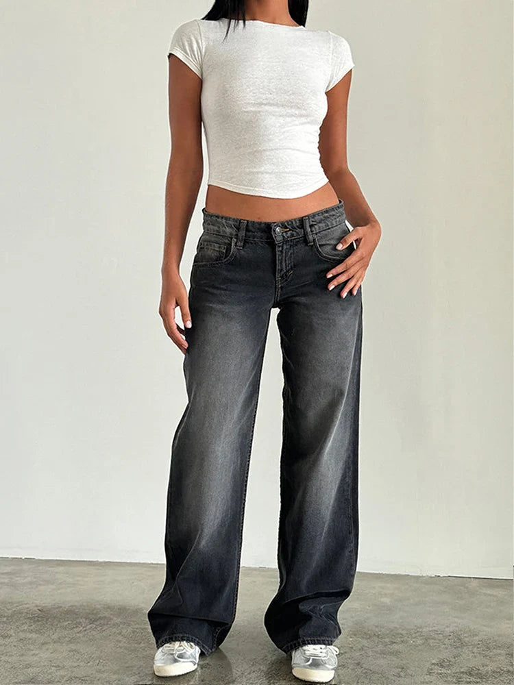 SYLVAINE™ – Vintage Casual Baggy Jeans